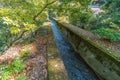 Biwako Sosui canal waterway as It passes along Nanzen-ji Temple. Kyoto, Japan. Royalty Free Stock Photo