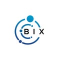 BIX letter logo design on white background. BIX creative initials letter logo concept. BIX letter design Royalty Free Stock Photo