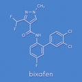 Bixafen fungicide molecule. Skeletal formula.