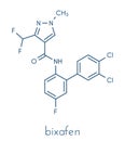 Bixafen fungicide molecule. Skeletal formula