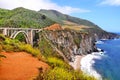 Bixby Bridge Along the Pacific Coast Highway in California Royalty Free Stock Photo