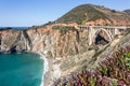 Bixby Bridge Big Sur Landscape Royalty Free Stock Photo