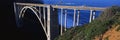 This is the Bixby Bridge that carries Route 1in Northern California. It is also Route 1 is also known as Pacific Coast Highway. Th Royalty Free Stock Photo