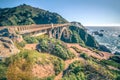 Bixby Bridge and Coastline at Big Sur Royalty Free Stock Photo