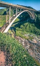 Bixby Bridge and Coastline at Big Sur Royalty Free Stock Photo