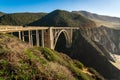 Bixby Bridge and Coastline at Big Sur Royalty Free Stock Photo