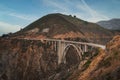 Bixby Creek Bridge, Big Sur, California Iconic American Engineering in Stunning Natural Landscape Royalty Free Stock Photo