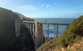 Bixby Creek Bridge for the Pacific Coast Highway at Big Sur on the central coast of California United States Royalty Free Stock Photo