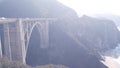 Bixby creek bridge, pacific coast highway 1, Cabrillo road. California, Big Sur. Royalty Free Stock Photo