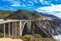 Bixby Creek bridge on Pacific Coast Highway, California Royalty Free Stock Photo