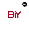 BIY Logo Letter Monogram Design Royalty Free Stock Photo