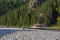 Biya river, river landscape. Turochak, Altai, Russia Royalty Free Stock Photo