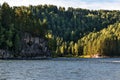 Biya river, river landscape. Turochak, Altai, Russia Royalty Free Stock Photo