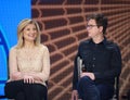 Biz Stone and Arianna Huffington Royalty Free Stock Photo