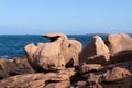 Bizarre boulders on the Pink Granite Coast in Brittany