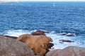 Bizarre boulders on the Pink Granite Coast in Brittany