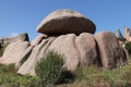 Bizarre boulders on the Pink Granite Coast in Brittany