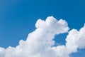 Bizarre cloud on blue sky Royalty Free Stock Photo