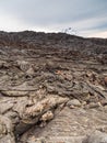 Mount Bolshaya Udina, fresh lava field. Kamchatka Peninsula, Russia.