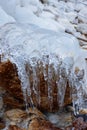 Bizarre icicles in the shape of freaky jellyfish