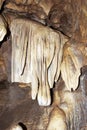 Stalactite formation in karst cave