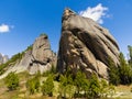 Bizarre stone cliffs in the Ergaki nature park