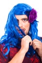 Bizarre transvestite man Royalty Free Stock Photo