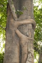 Bizarre tree branch looks like having sex