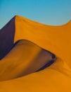 Bizarre twists of orange sand dunes