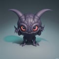 Bizarre unknown creature, cute and eerie at the same time, AI generated 3D