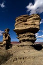 Bizarre wind shaped rock formations
