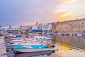 Bizerte on sunset, Tunisia Royalty Free Stock Photo