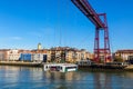 The Bizkaia suspension bridge in Portugalete, Spain Royalty Free Stock Photo