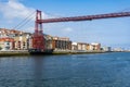 The Bizkaia suspension transporter bridge (Puente de Vizcaya) in Portugalete, Basque Country, Spain Royalty Free Stock Photo