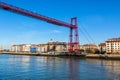 The Bizkaia suspension bridge in Portugalete, Spain Royalty Free Stock Photo