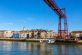 The Bizkaia suspension bridge in Portugalete, Spain Royalty Free Stock Photo