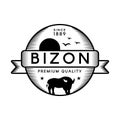 Bizon vector logo template