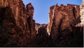 Bizzare rock formation at Essendilene, Tassili nAjjer national park, Algeria Royalty Free Stock Photo