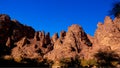 Bizzare rock formation at Essendilene, Tassili nAjjer national park, Algeria Royalty Free Stock Photo