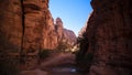 Bizzare rock formation at Essendilene, Tassili nAjjer national park, Algeria Royalty Free Stock Photo