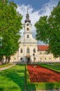 Bjelovar Cathedral of Teresa of Avila view from the central park