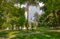 Bjelovar Cathedral of Teresa of Avila view from the central park