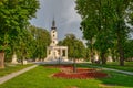 Bjelovar Cathedral of Teresa of Avila view from the central park