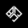 BJJ letter logo design on black background. BJJ creative initials letter logo concept. BJJ letter design