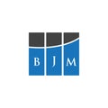 BJM letter logo design on BLACK background. BJM creative initials letter logo concept. BJM letter design.BJM letter logo design on Royalty Free Stock Photo