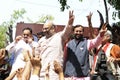 Bjp party workers celebrating during the election in India.