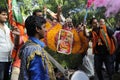 Bjp party workers celebrating during the election in India.