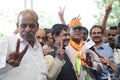 Bjp party workers celebrating during the election in India.