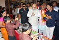 BJP President Amit Shah meet disable people and visit Narayan Seva Sansthan Royalty Free Stock Photo