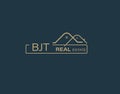 BJT Real Estate and Consultants Logo Design Vectors images. Luxury Real Estate Logo Design Royalty Free Stock Photo